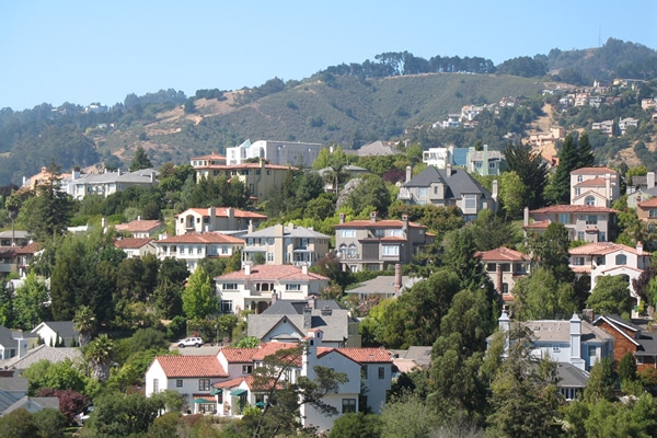 Oakland California homes in the Rockridge Neighborhood