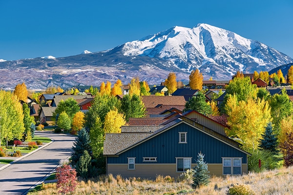 residential neighborhood in Mount Sopris Colorado