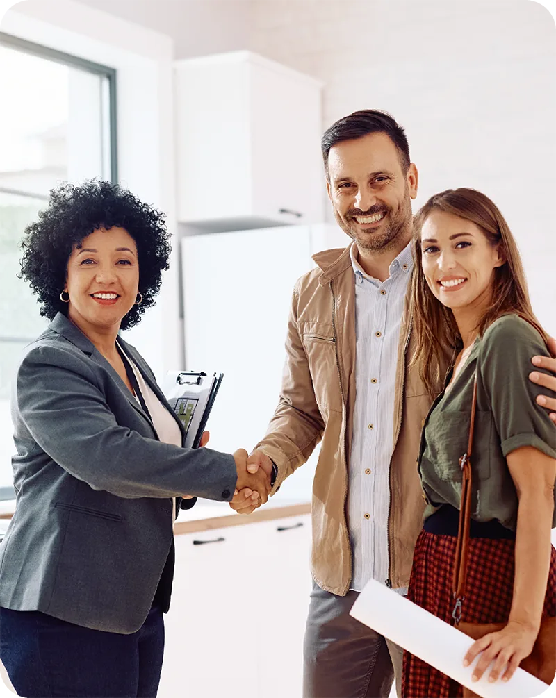 couple buying a home