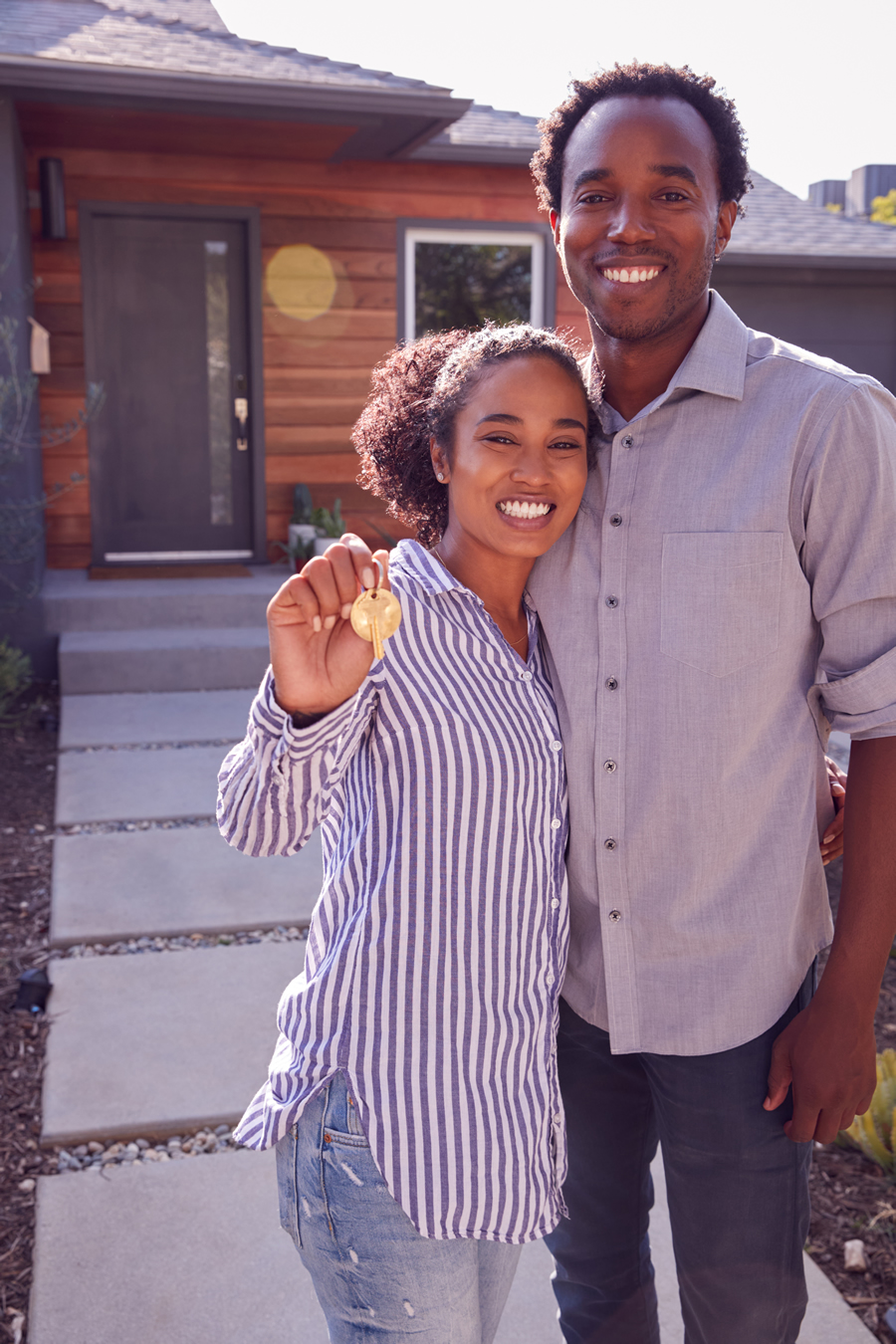 couple buying a home