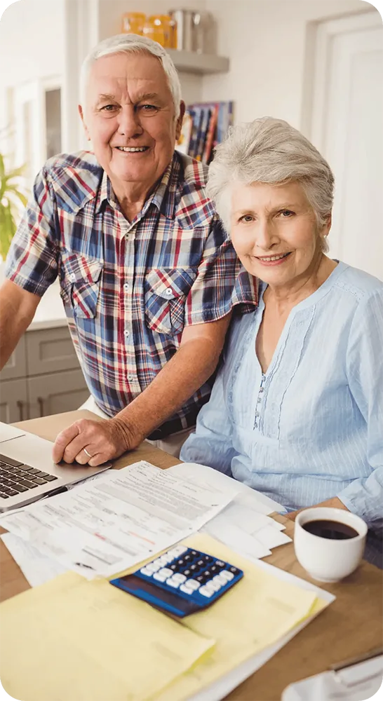 senior couple enjoying reverse mortgage